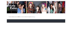 Desktop Screenshot of katerubintheatre.com